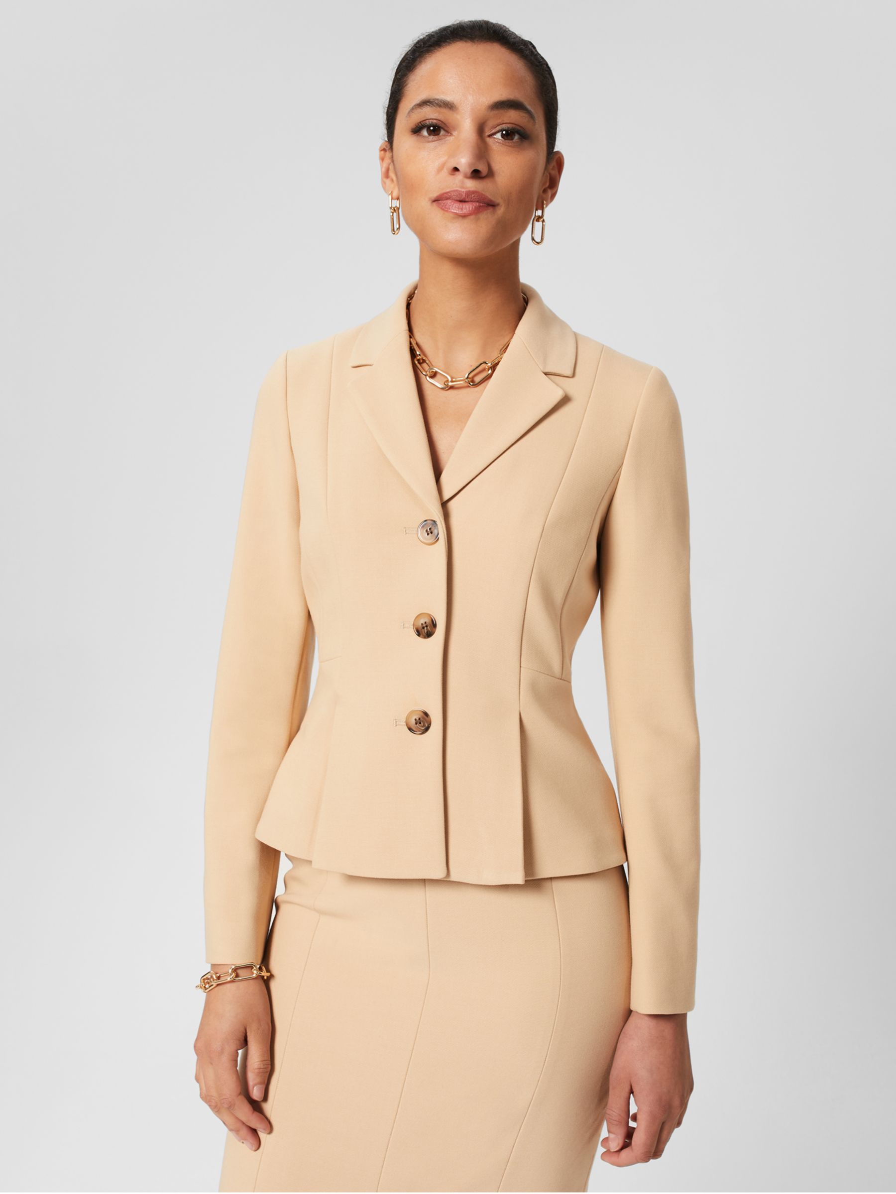 Calvin Klein Women's Two Button Lux Blazer (Petite, Standard