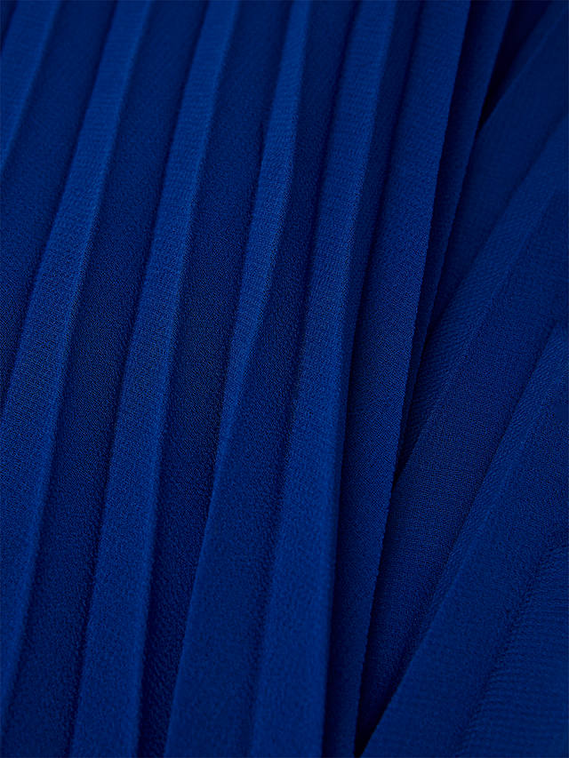 Hobbs Evelyn Pleated Dress, Cobalt Blue