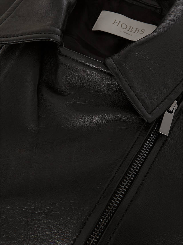 Hobbs Dakota Leather Jacket, Black