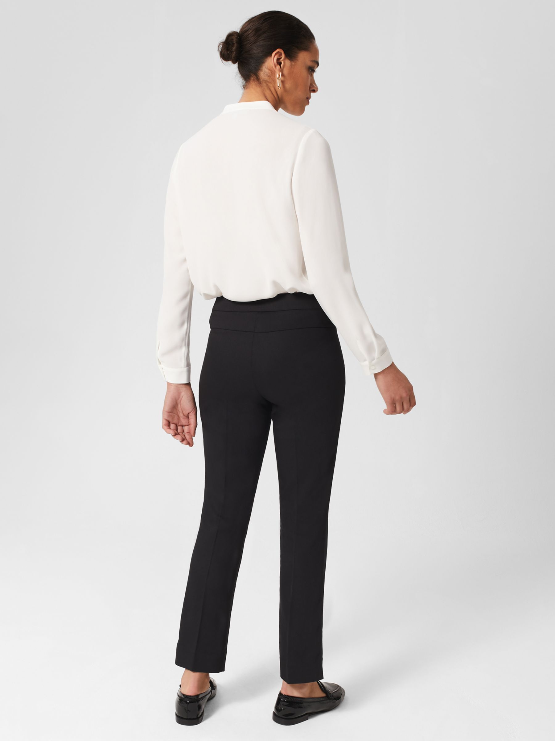 Buy Hobbs Annie Cotton Blend Trousers Online at johnlewis.com