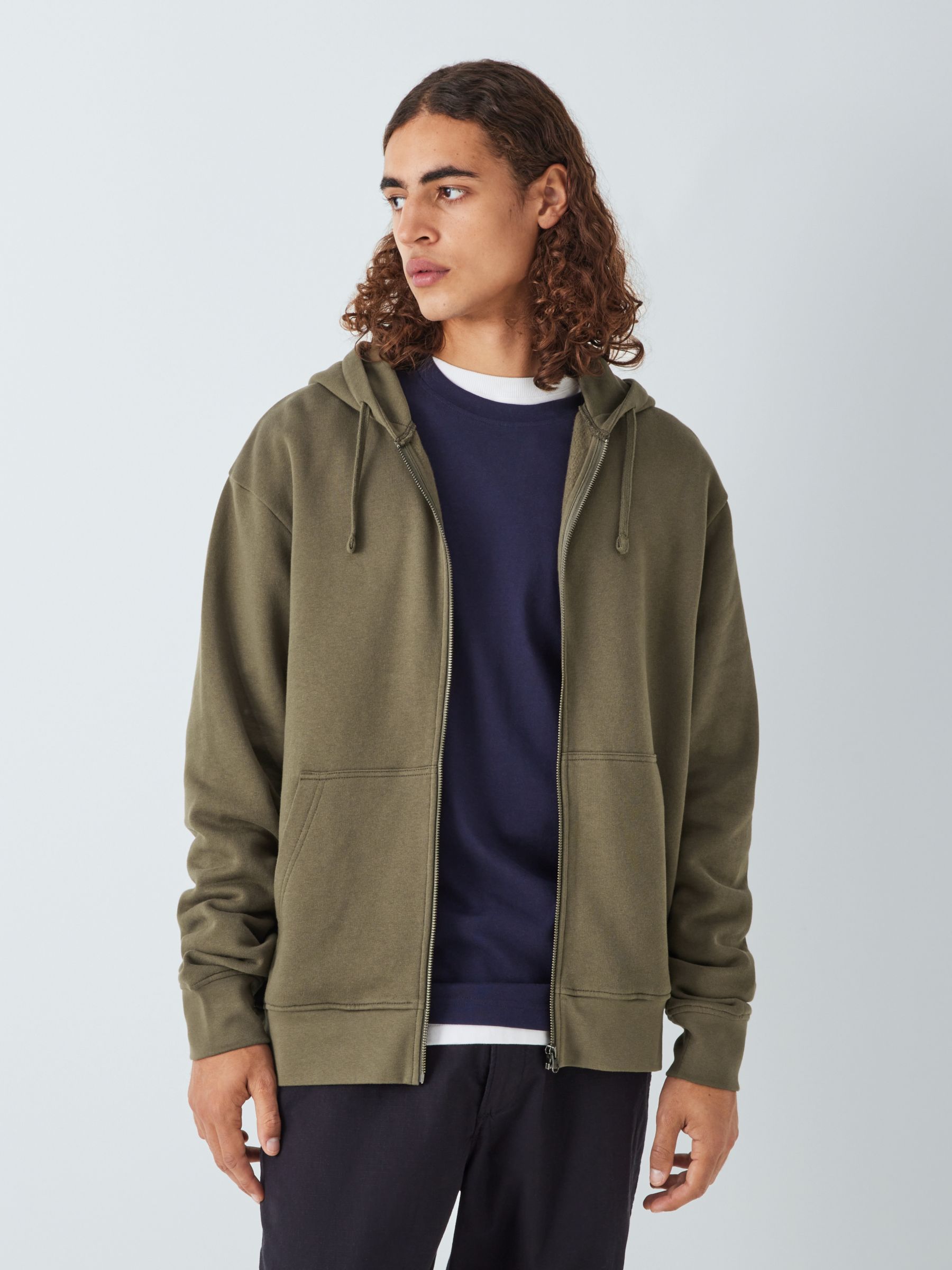Men\'s Sweatshirts & Hoodies - Green, Size: XL | John Lewis & Partners