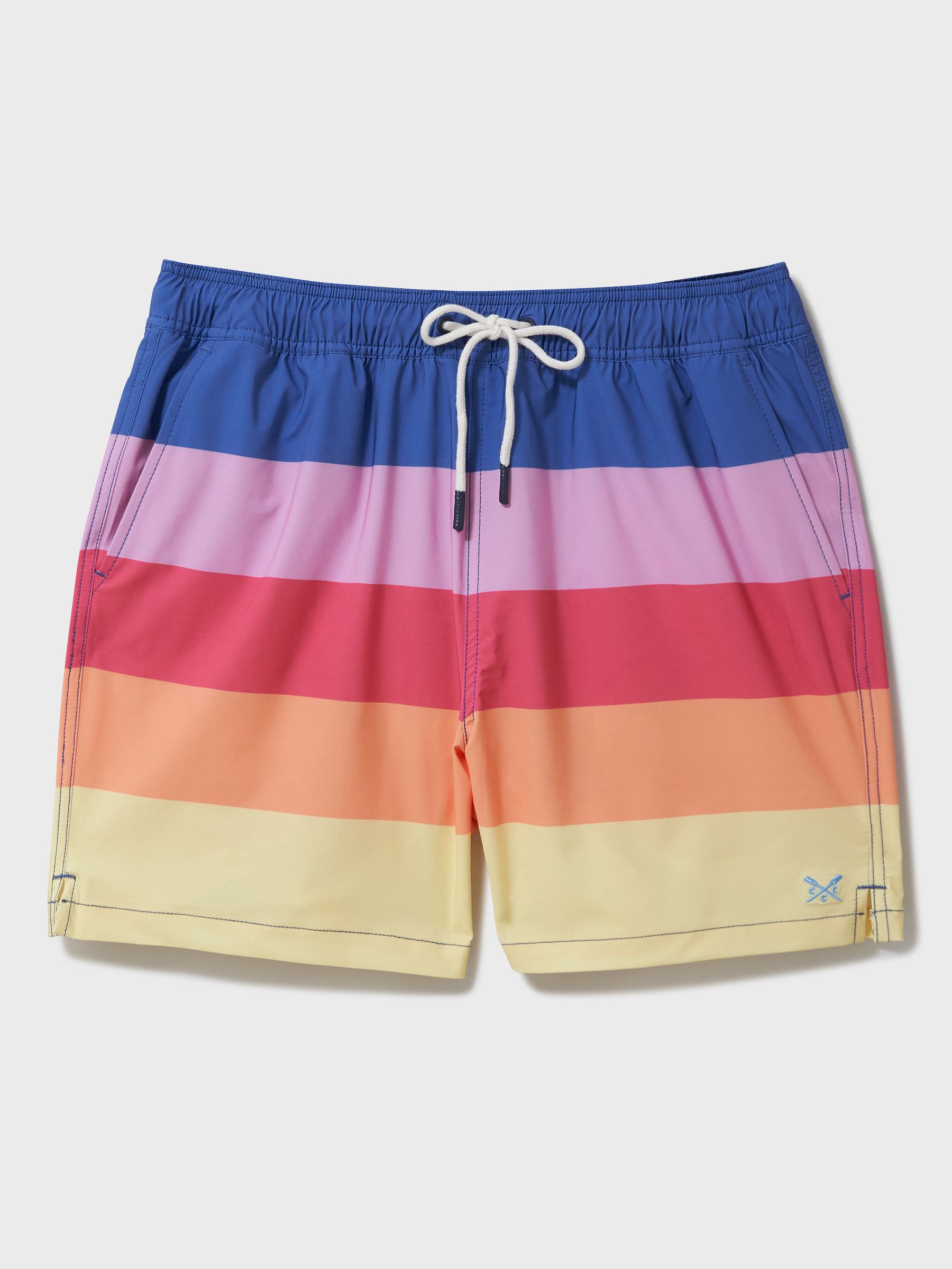 Crew Clothing Striped Swim Shorts, Multi at John Lewis & Partners