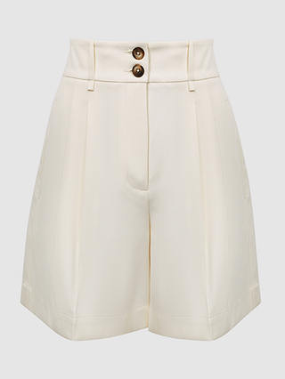 Reiss Ember Tailored Shorts, Cream