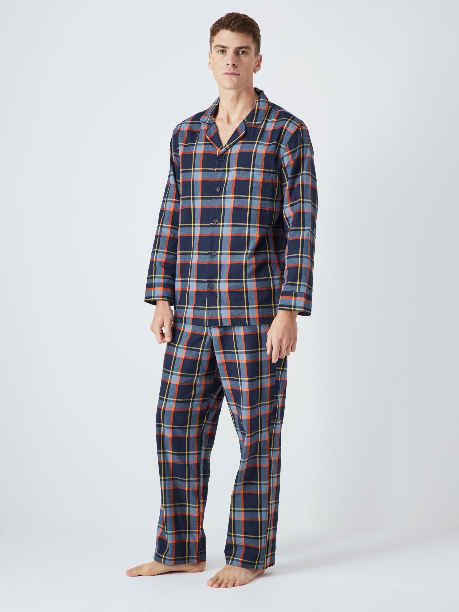 CQR Men's 100% Cotton Flannel Robe, Lightweight Soft Plaid Lounge & Night  Sleepw