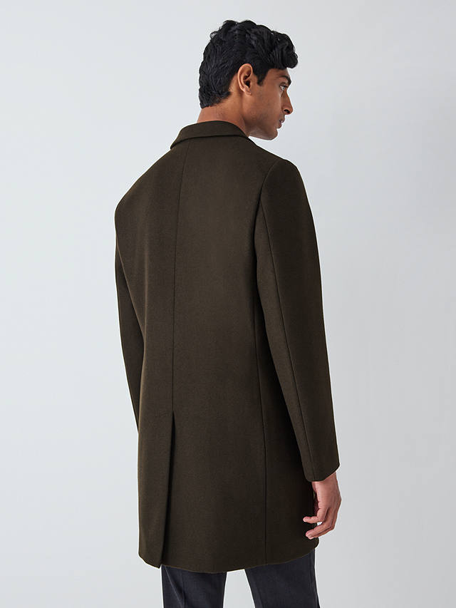 Kin Bonded Wool Blend Epsom Coat, Deep Depths at John Lewis & Partners