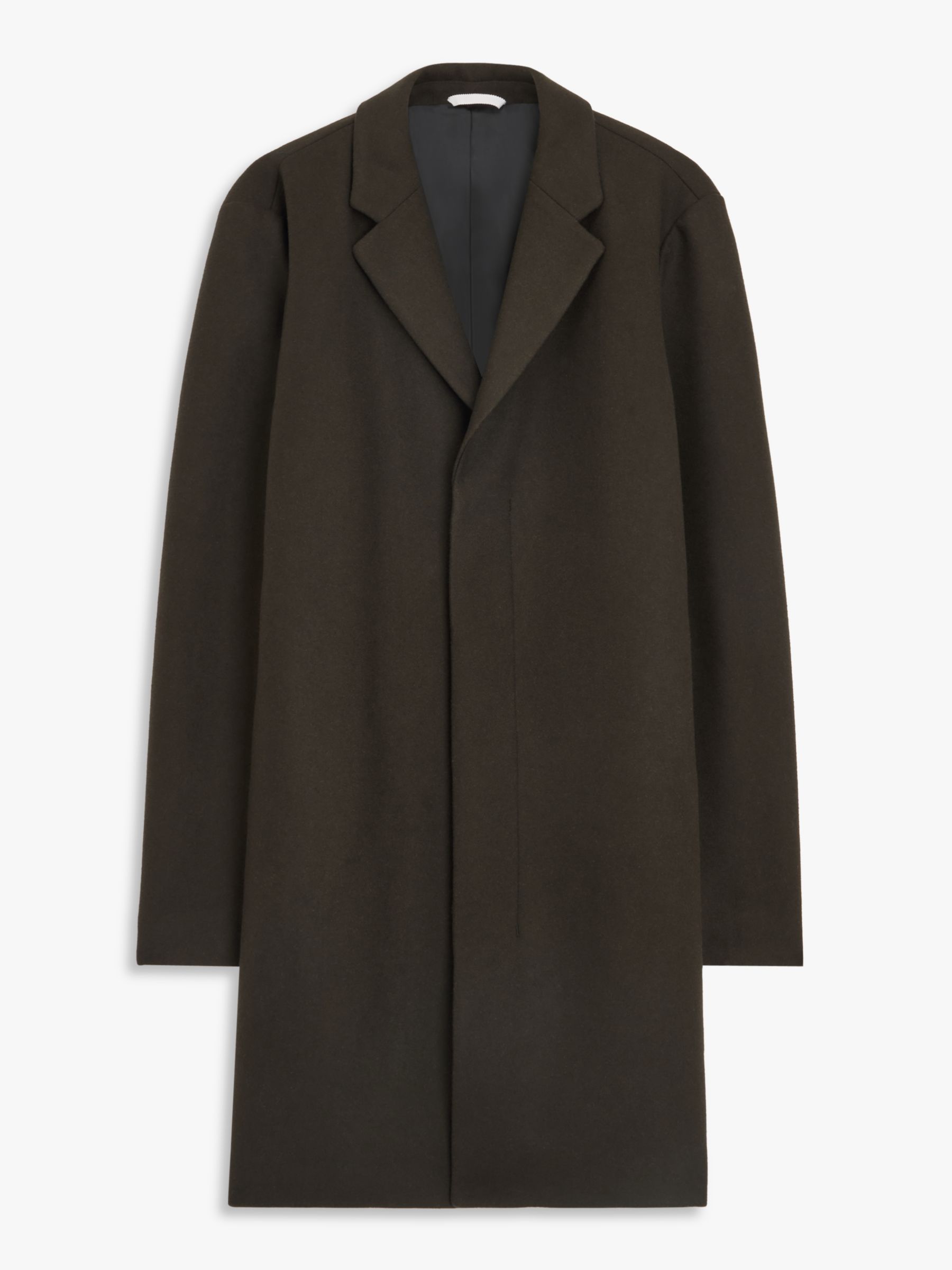 Kin Bonded Wool Blend Epsom Coat, Deep Depths at John Lewis & Partners