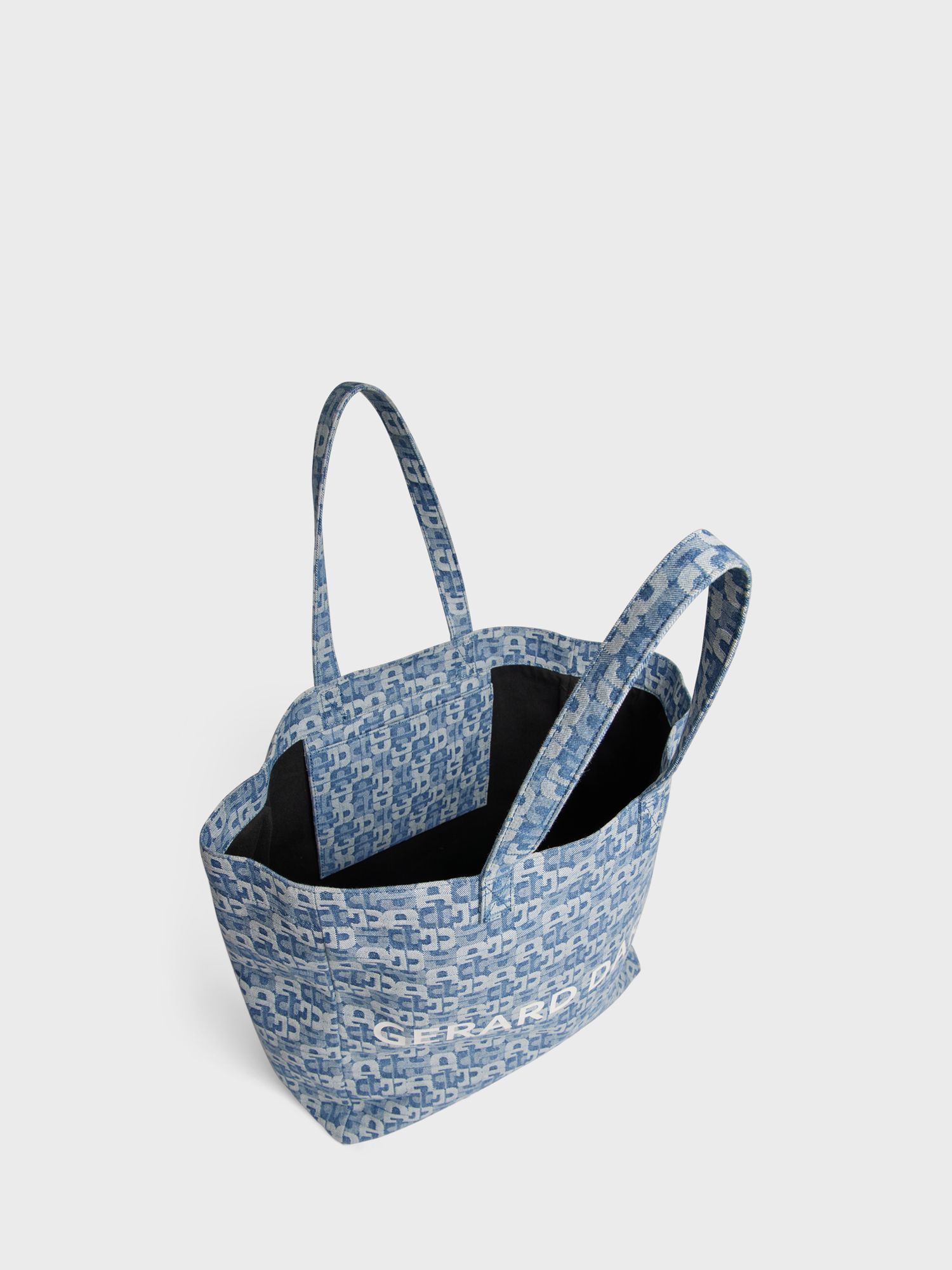 Monogrammed Chambray Tote