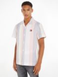 Tommy Hilfiger Linen Stripe Shirt, White/Multi