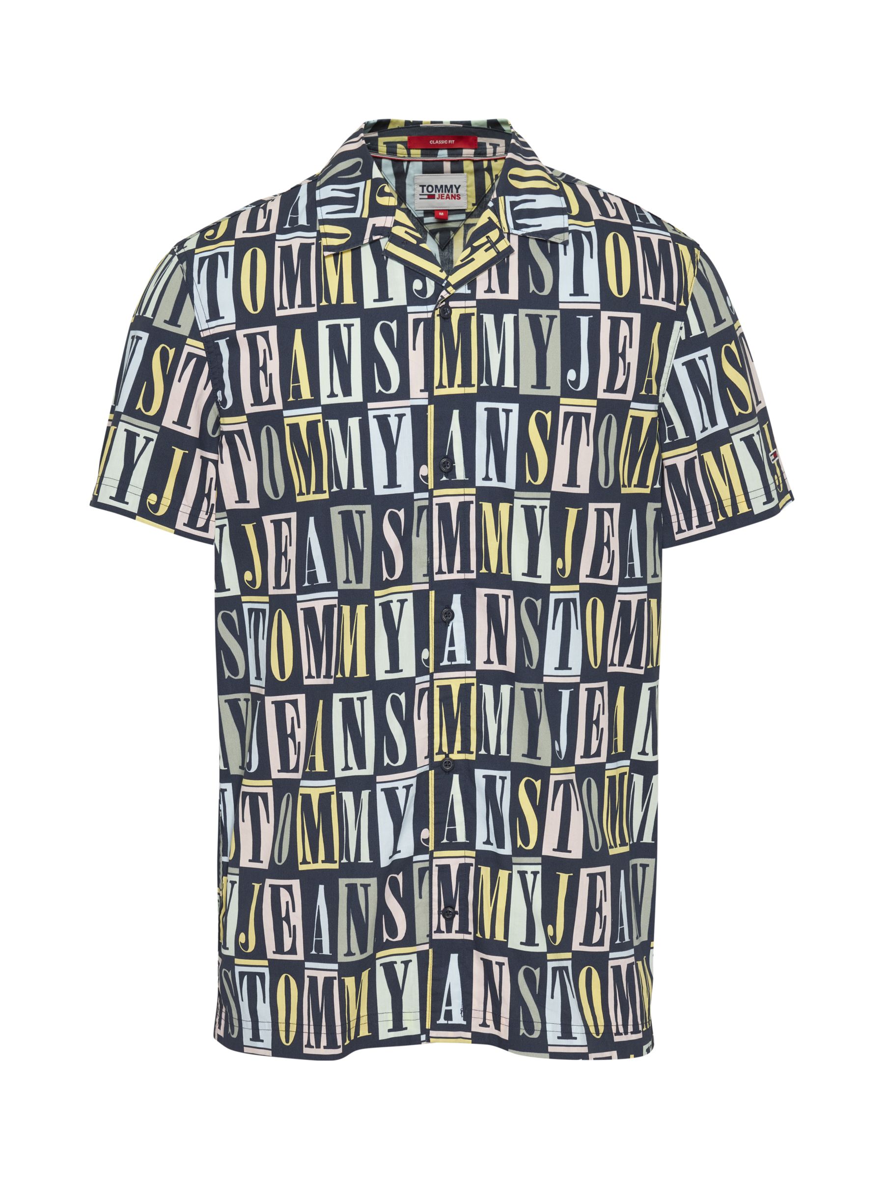 Tommy Hilfiger Tommy Print Short Sleeve Shirt, Multi, XS