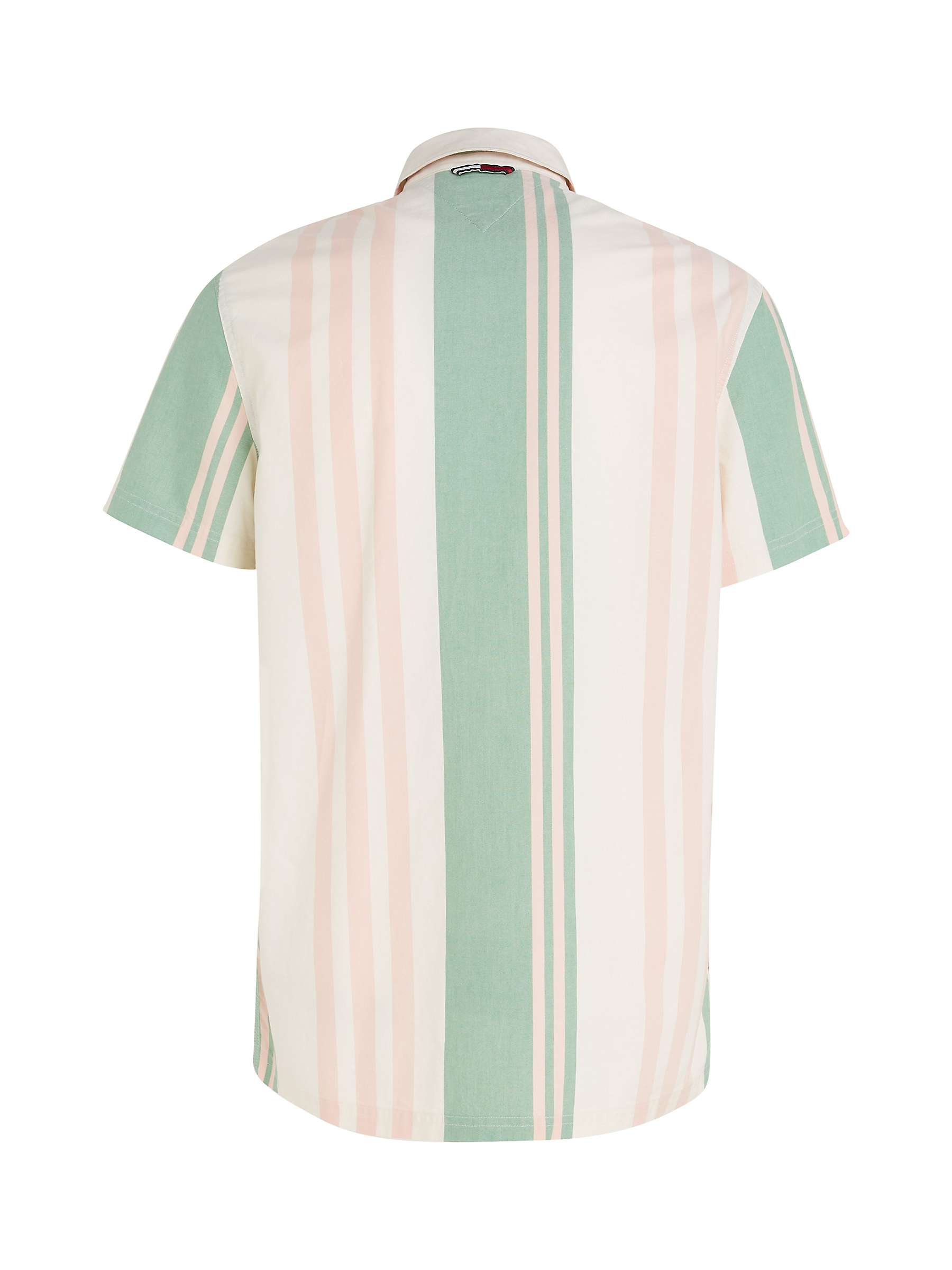 Buy Tommy Hilfiger Bold Stripe Shirt, Green/Multi Online at johnlewis.com