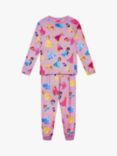 Brand Threads Kids' Disney Princess Fleece Pyjamas, Fuchsia
