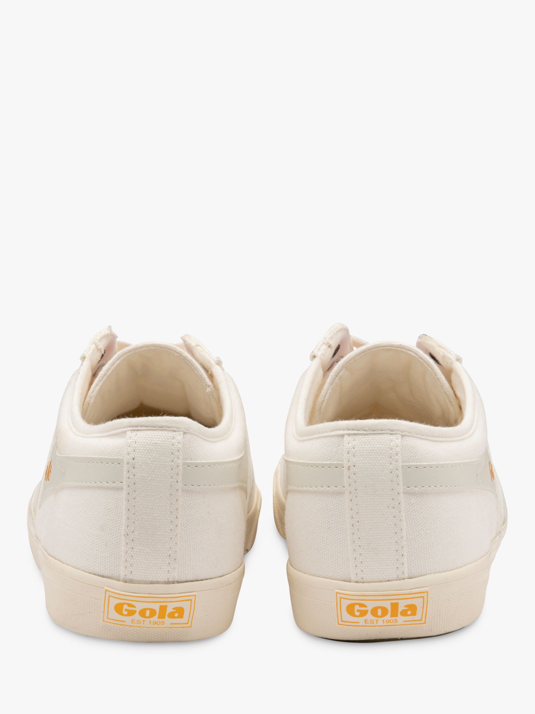 Gola Classics Comet Canvas Lace Up Trainers, Off White at John Lewis ...