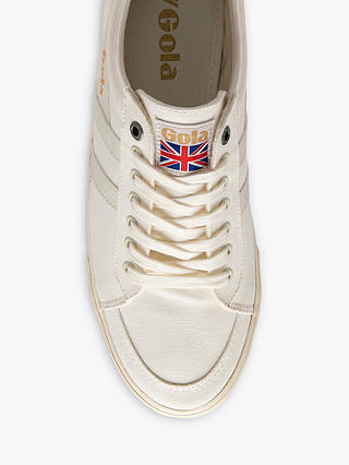 Gola Classics Comet Canvas Lace Up Trainers, Off White