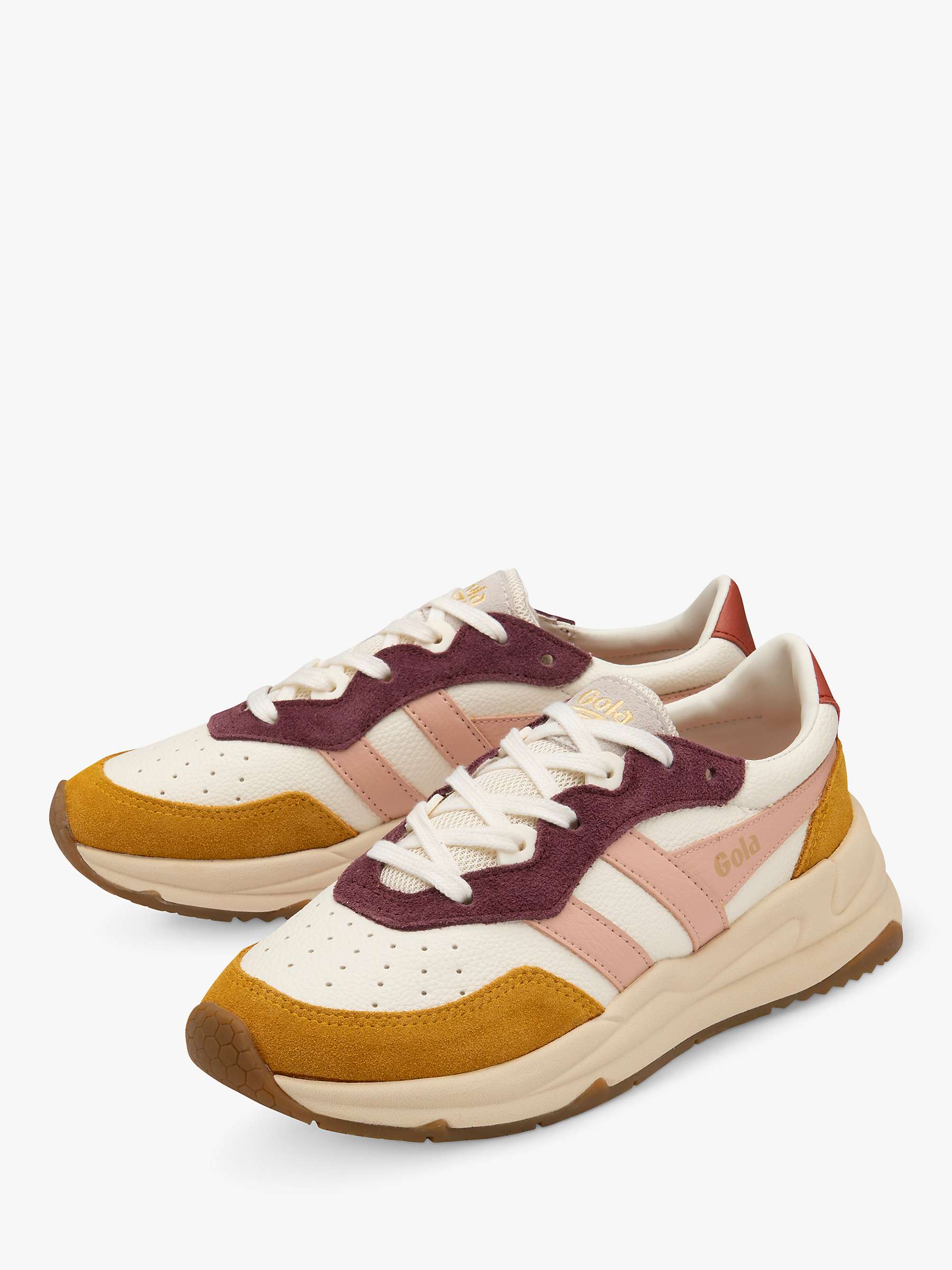 Buy Gola Classics Saturn Quadrant Recycled PU Lace Up Trainers Online at johnlewis.com