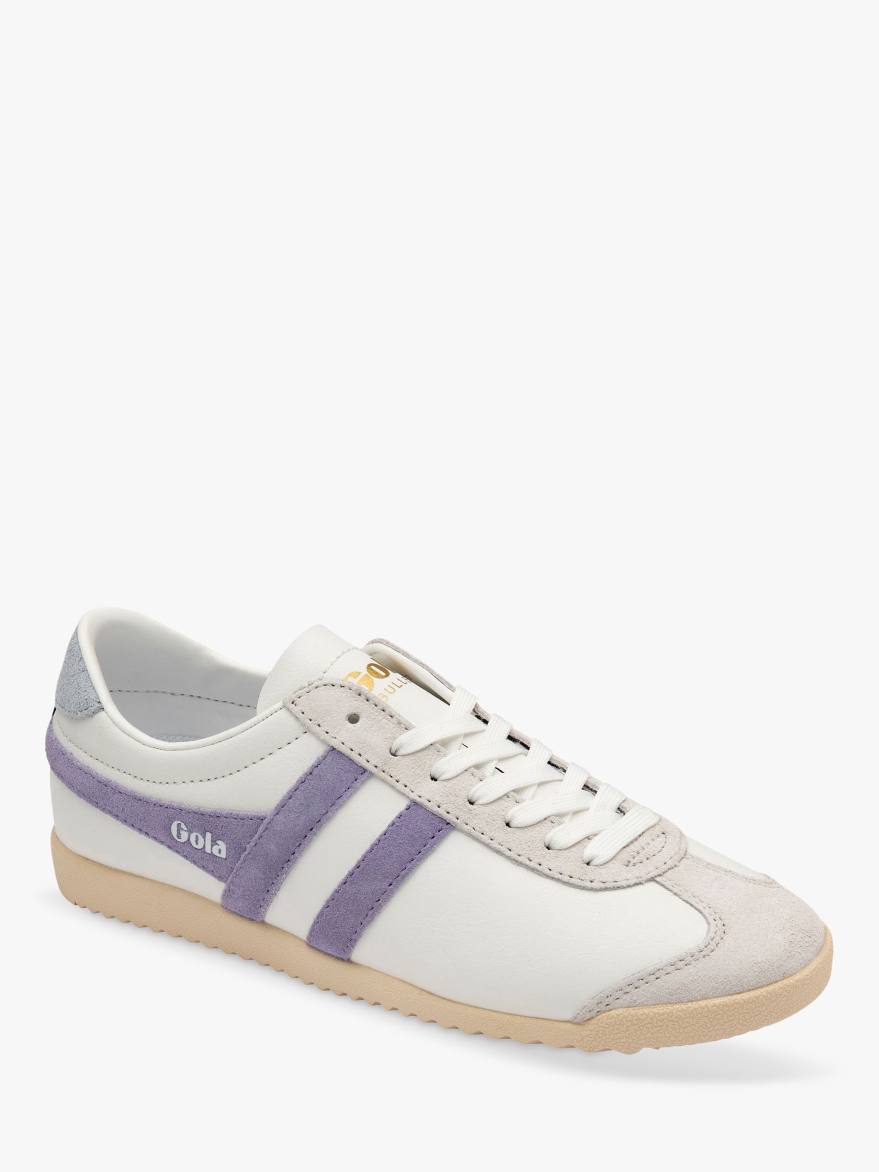 Gola Classics Bullet Blaze Lace Up Trainers, White/Lavender, 3