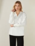 Ro&Zo Relaxed Fit Blouse, White