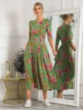 Jolie Moi Kimberley Floral Maxi Dress, Green Floral, Green Floral