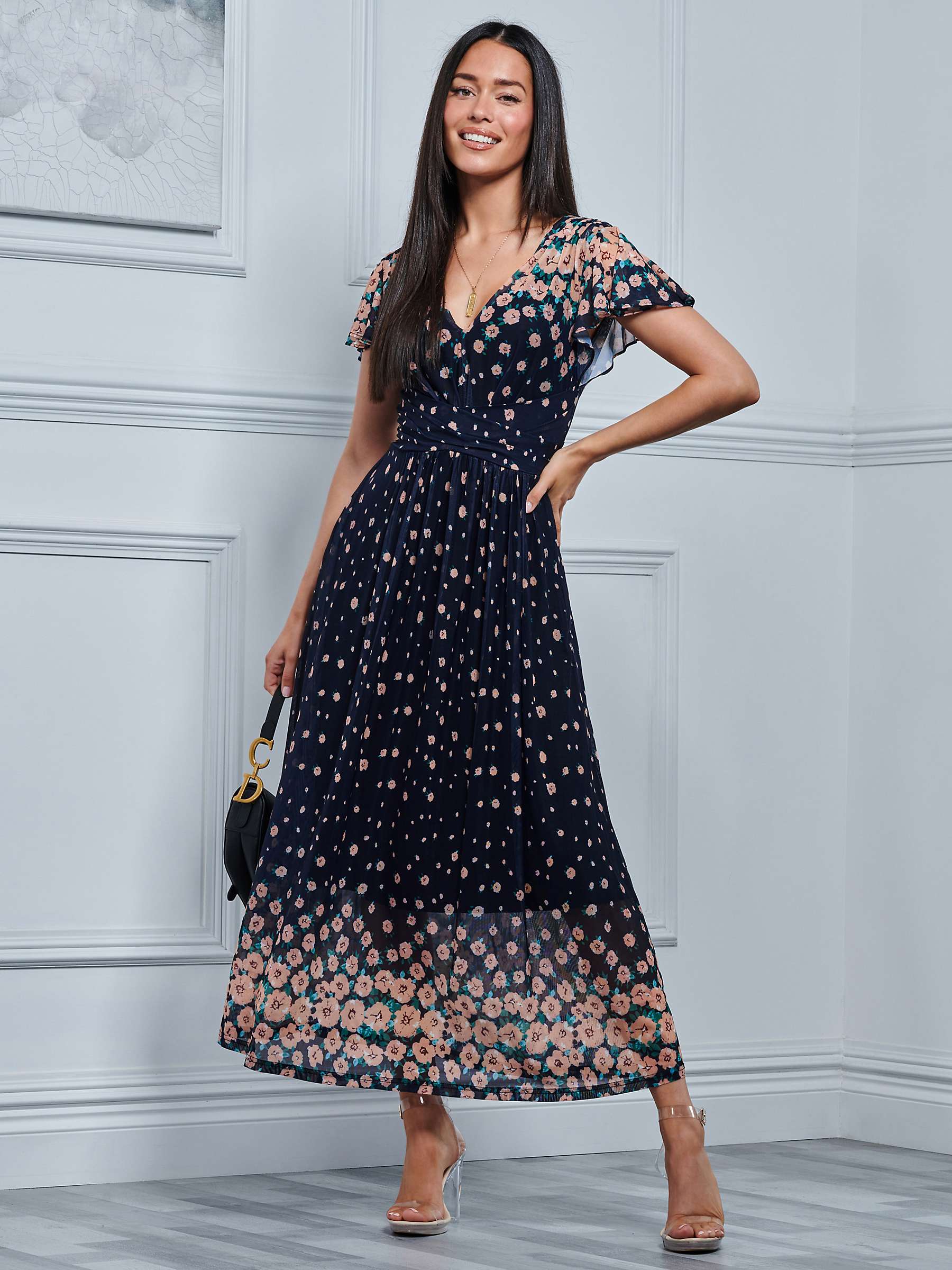 Buy Jolie Moi Mably Floral Print Maxi Dress Online at johnlewis.com