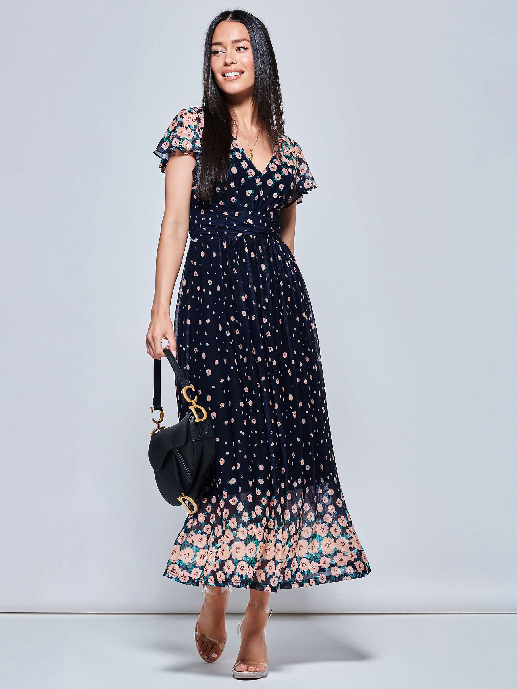 Buy Jolie Moi Mably Floral Print Maxi Dress Online at johnlewis.com