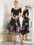 Jolie Moi Vianna Contrast 2-in-1 Midi Dress, Black