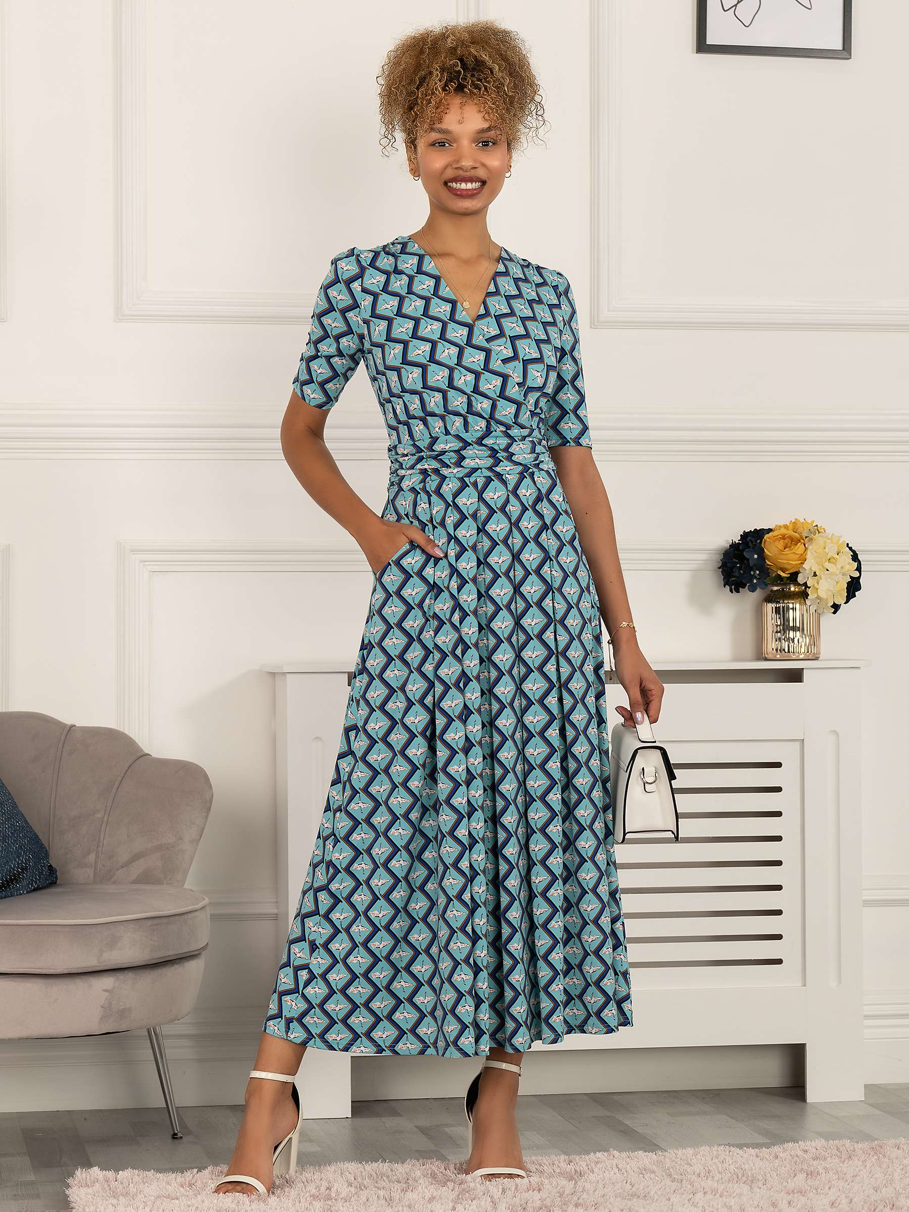 Buy Jolie Moi Paislyn Pleat Front Jersey Maxi Dress Online at johnlewis.com