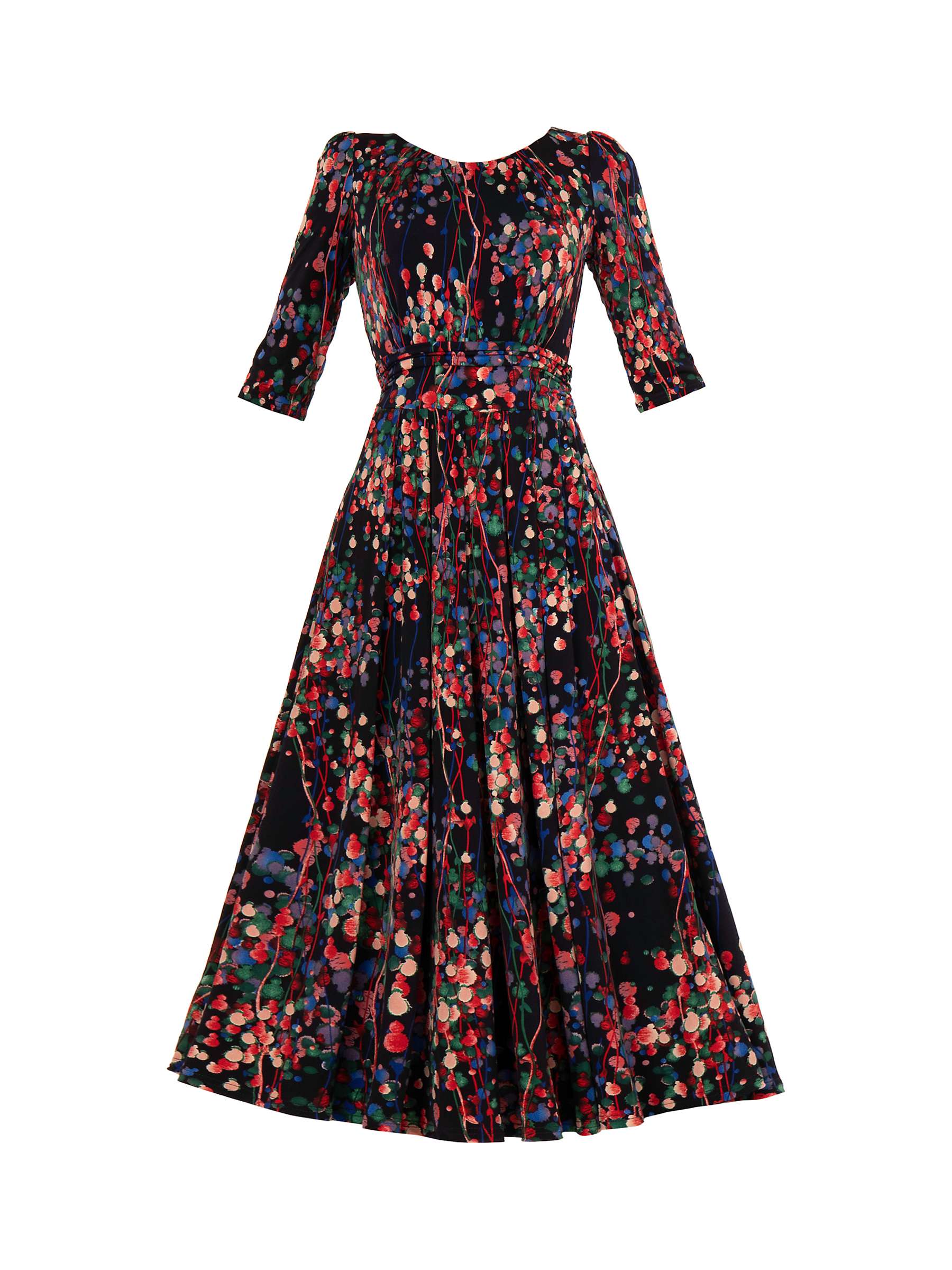 Buy Jolie Moi Pauline Abstract Print Dress, Navy Multi Online at johnlewis.com
