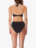 Freya Jewel Cove Underwired Halterneck Bikini Top, Black