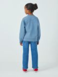 John Lewis Kids' Sequin Dalmatian Sweater, Blue