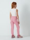 John Lewis Kids' Heart Tapered Joggers, Pink