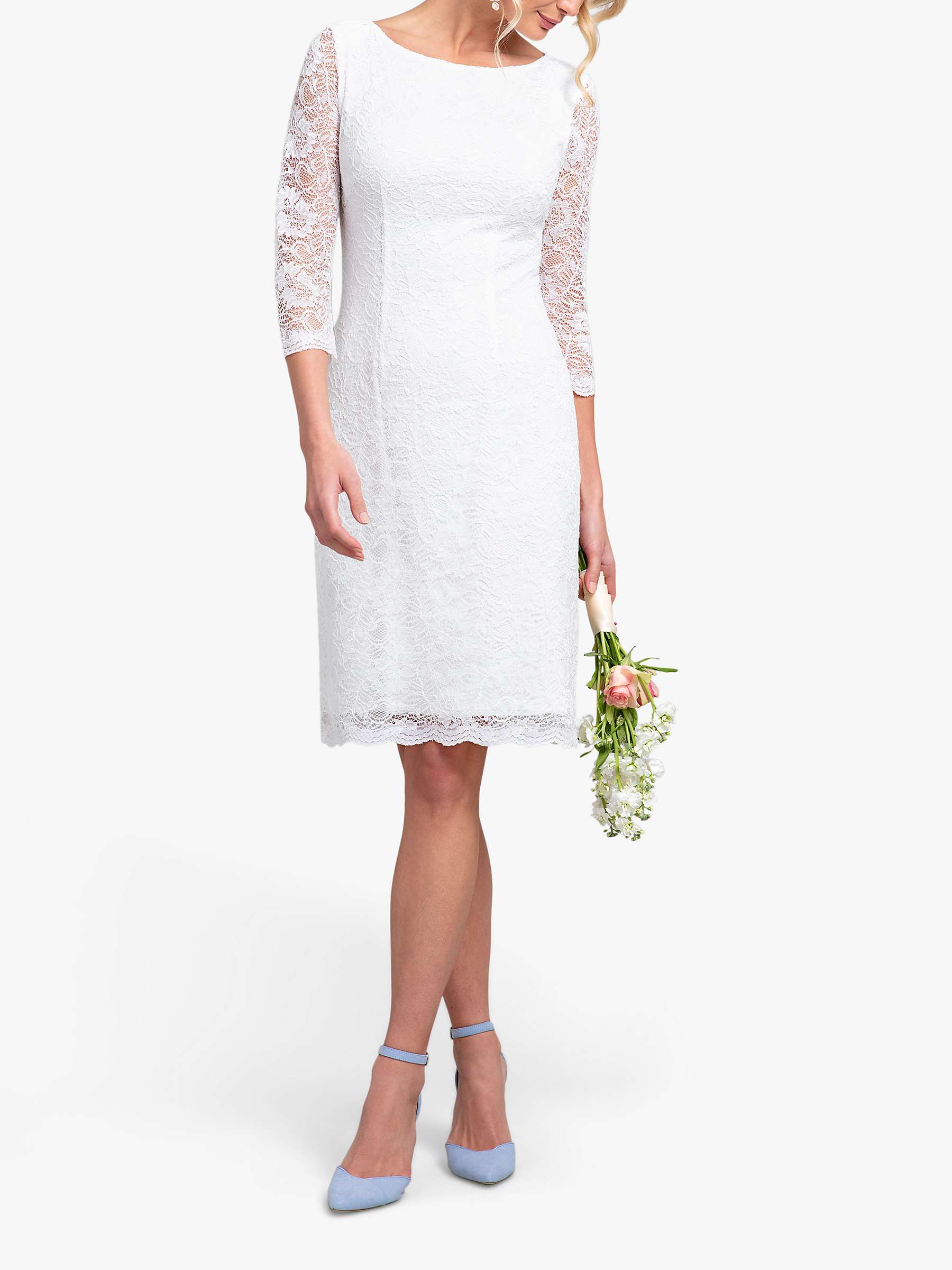 Buy Alie Street Katherine Lace Wedding Dress, Ivory Online at johnlewis.com