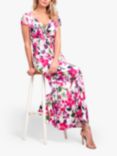 Alie Street Sophia Floral Maxi Dress, Fuchsia Florals