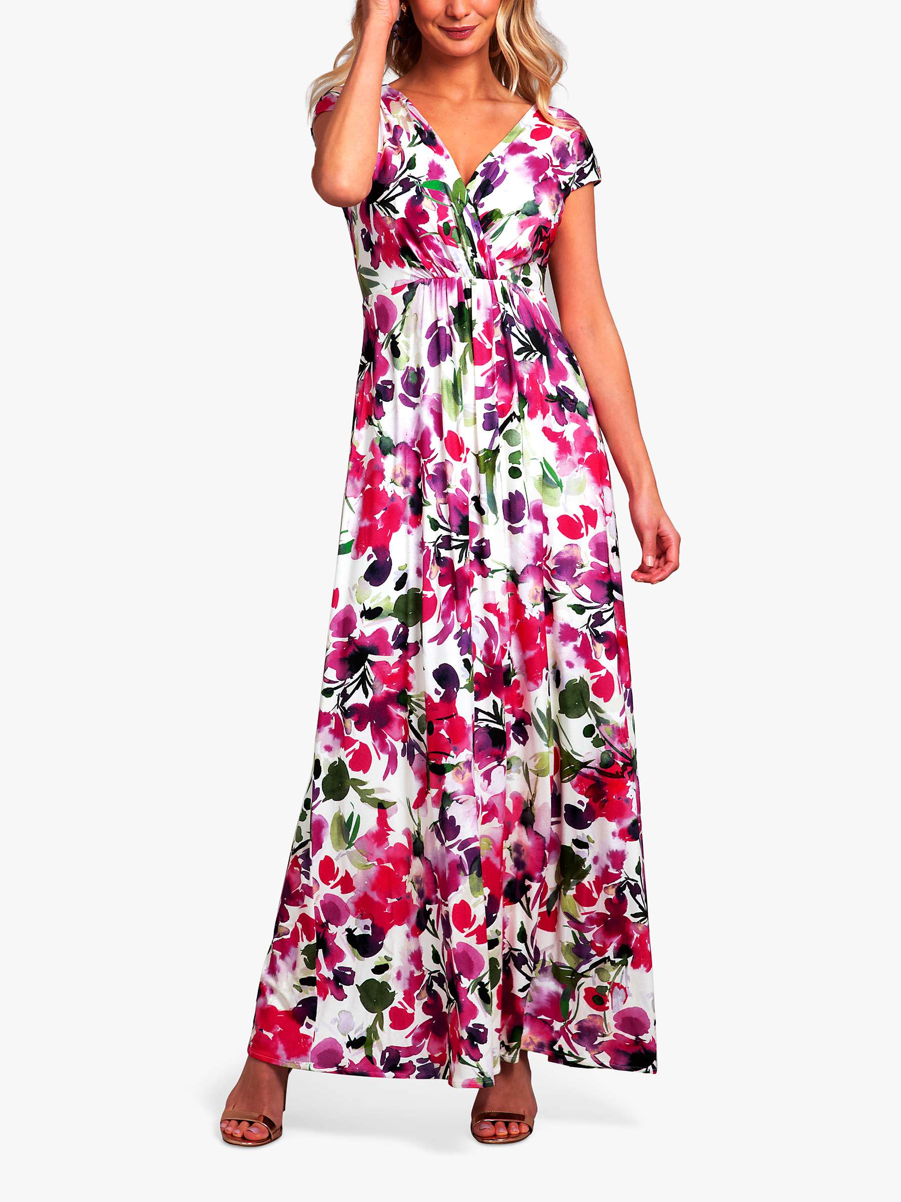 Buy Alie Street Sophia Floral Maxi Dress, Fuchsia Florals Online at johnlewis.com