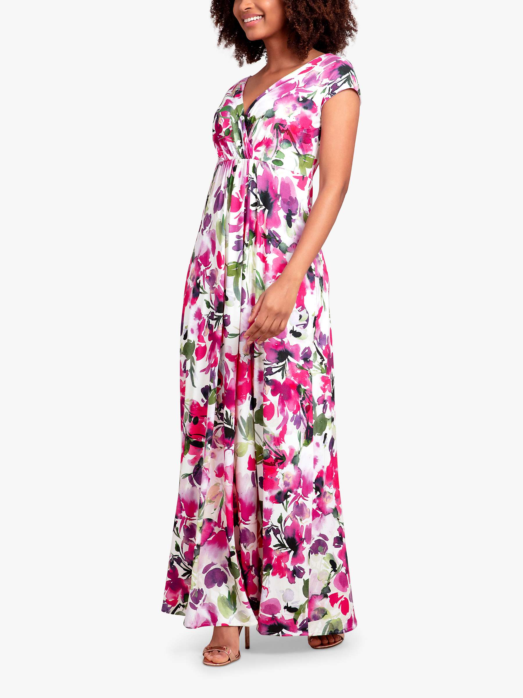 Buy Alie Street Sophia Floral Maxi Dress, Fuchsia Florals Online at johnlewis.com