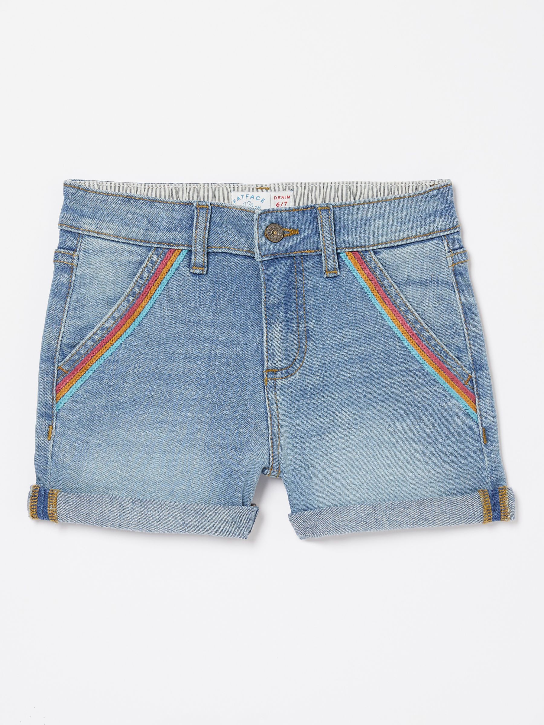 Tassle Denim Shorts - Light Vintage Wash