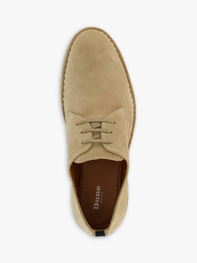 Dune Brooked Suede Chukka Shoes, Stone