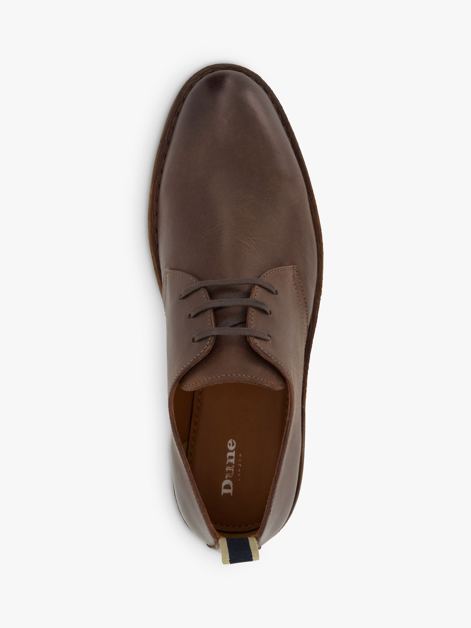 Dune Brooked Leather Chukka Shoes, Brown-leather, EU43