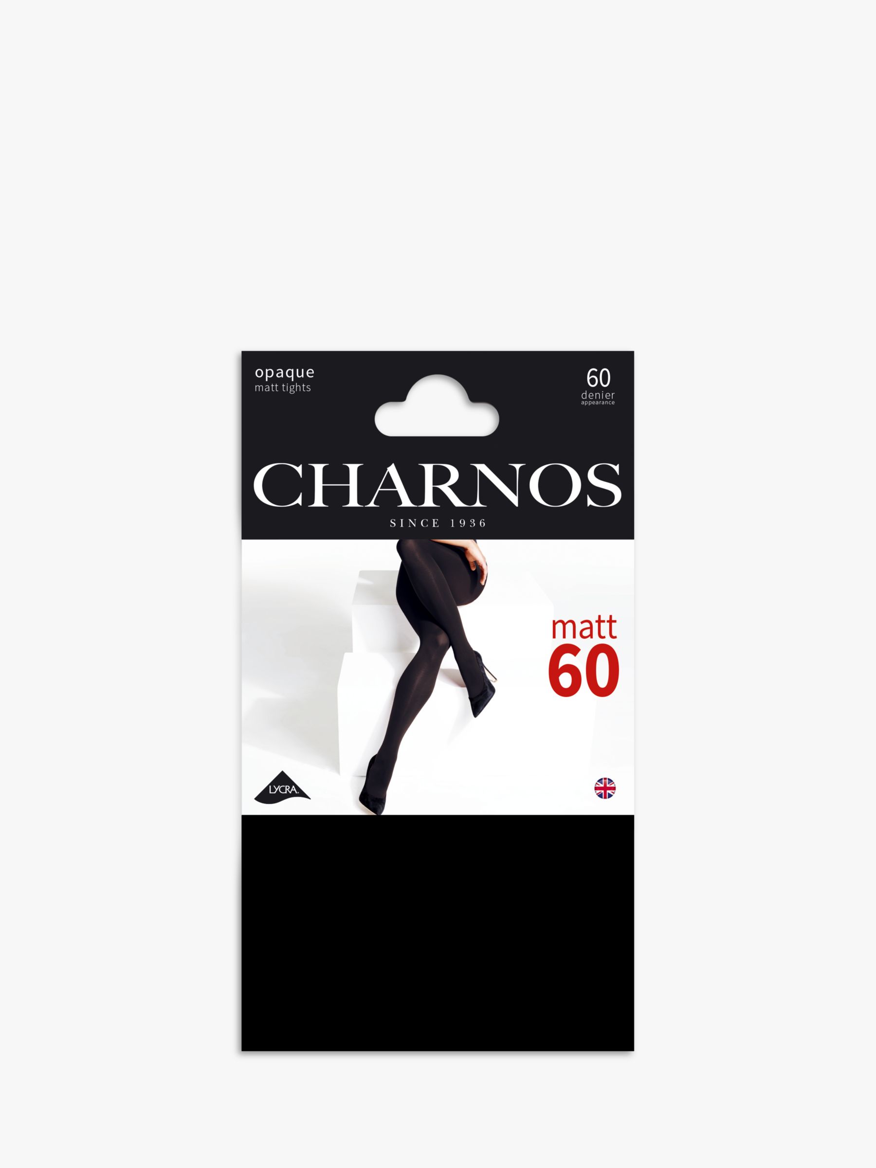 Charnos 60 Denier Tights, Black, L