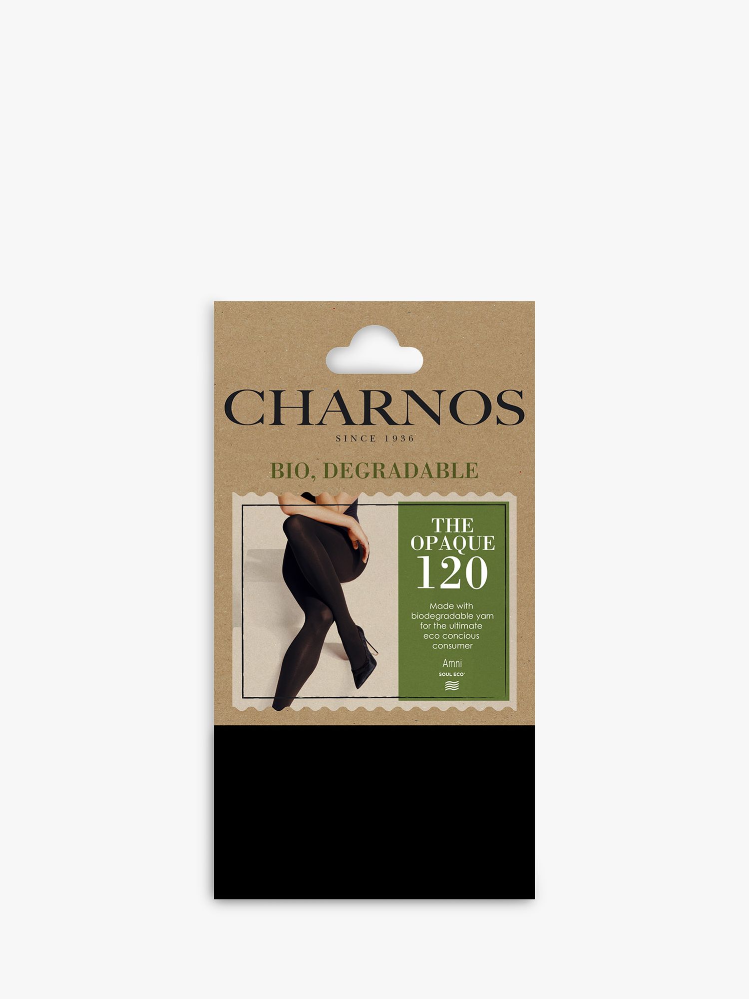 Buy Charnos 120 Denier Opaque Tights, Black Online at johnlewis.com