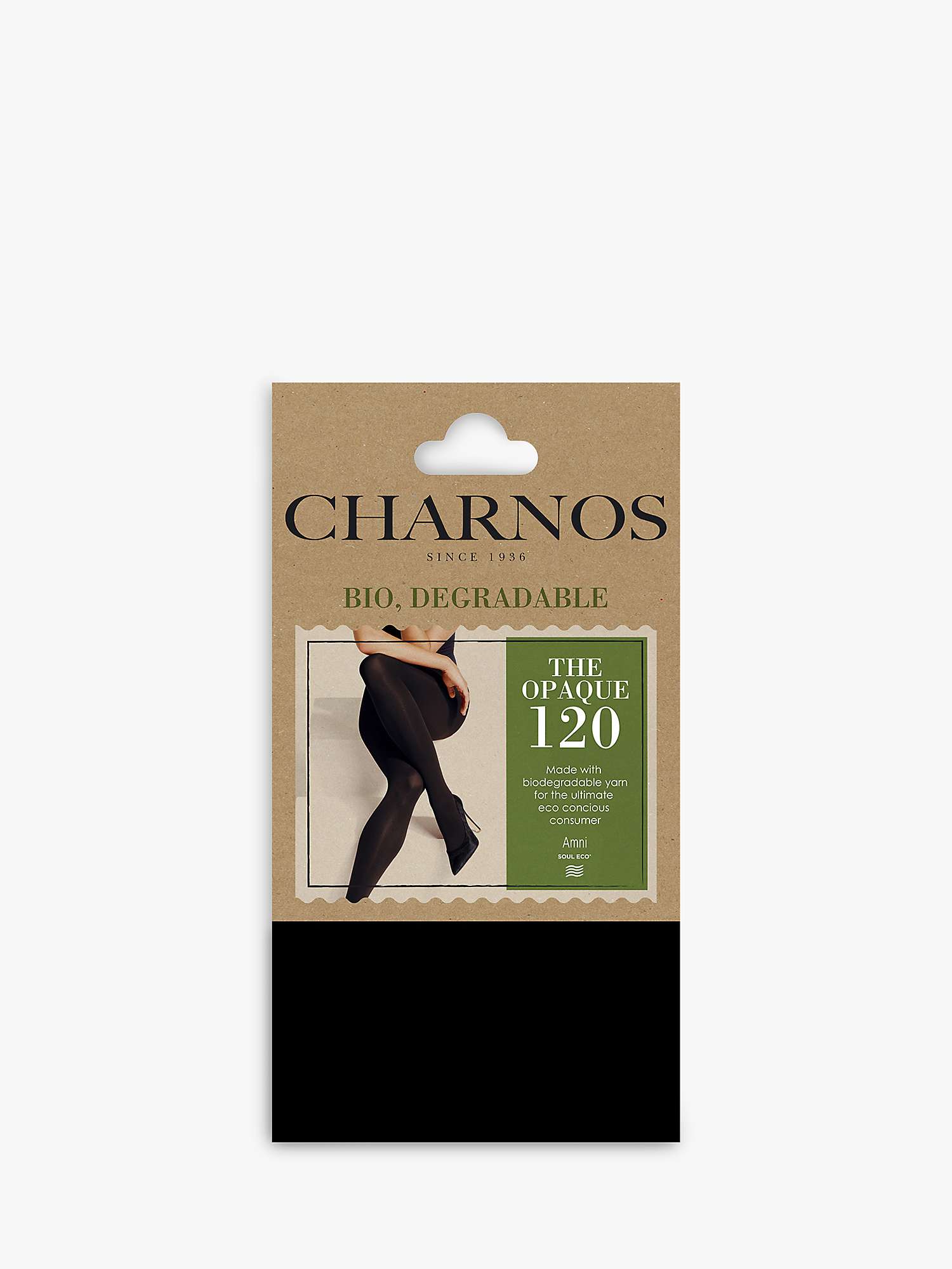 Buy Charnos 120 Denier Opaque Tights, Black Online at johnlewis.com