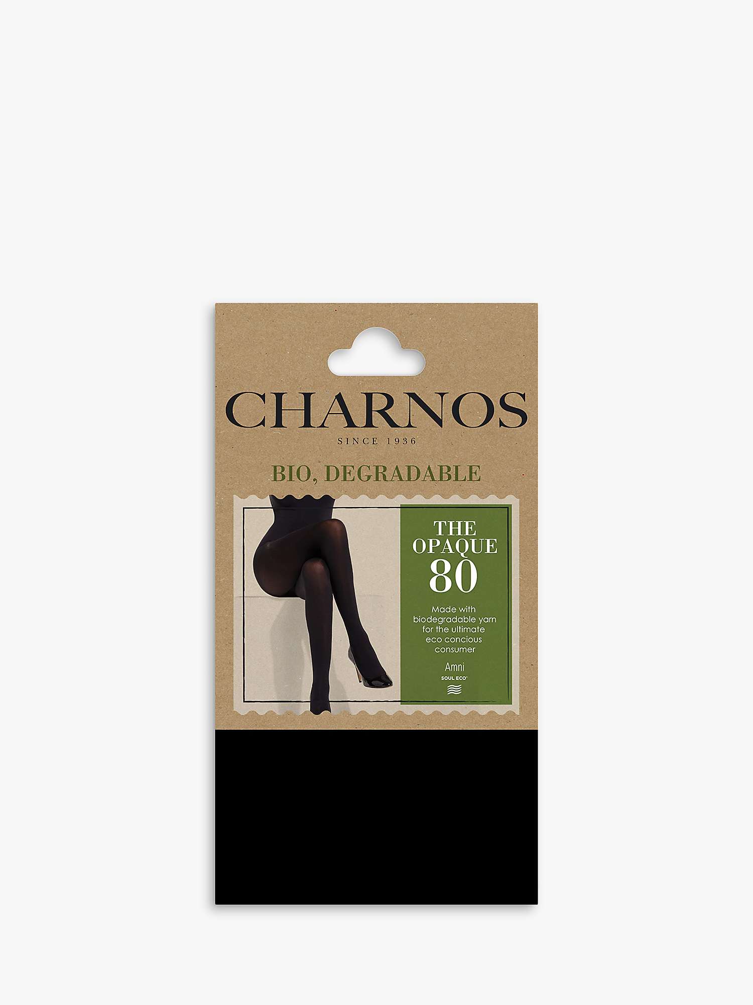 Buy Charnos 80 Denier Opaque Tights, Black Online at johnlewis.com