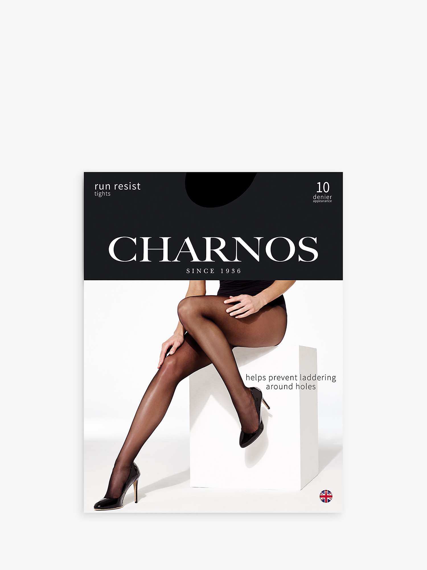 CHARNOS Women's 1pp 10 Denier Run Resist Tights, Black (Barely Black 103),  S UK : : Fashion