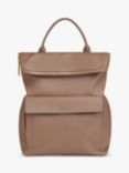Whistles Verity Large Leather Backpack, Taupe