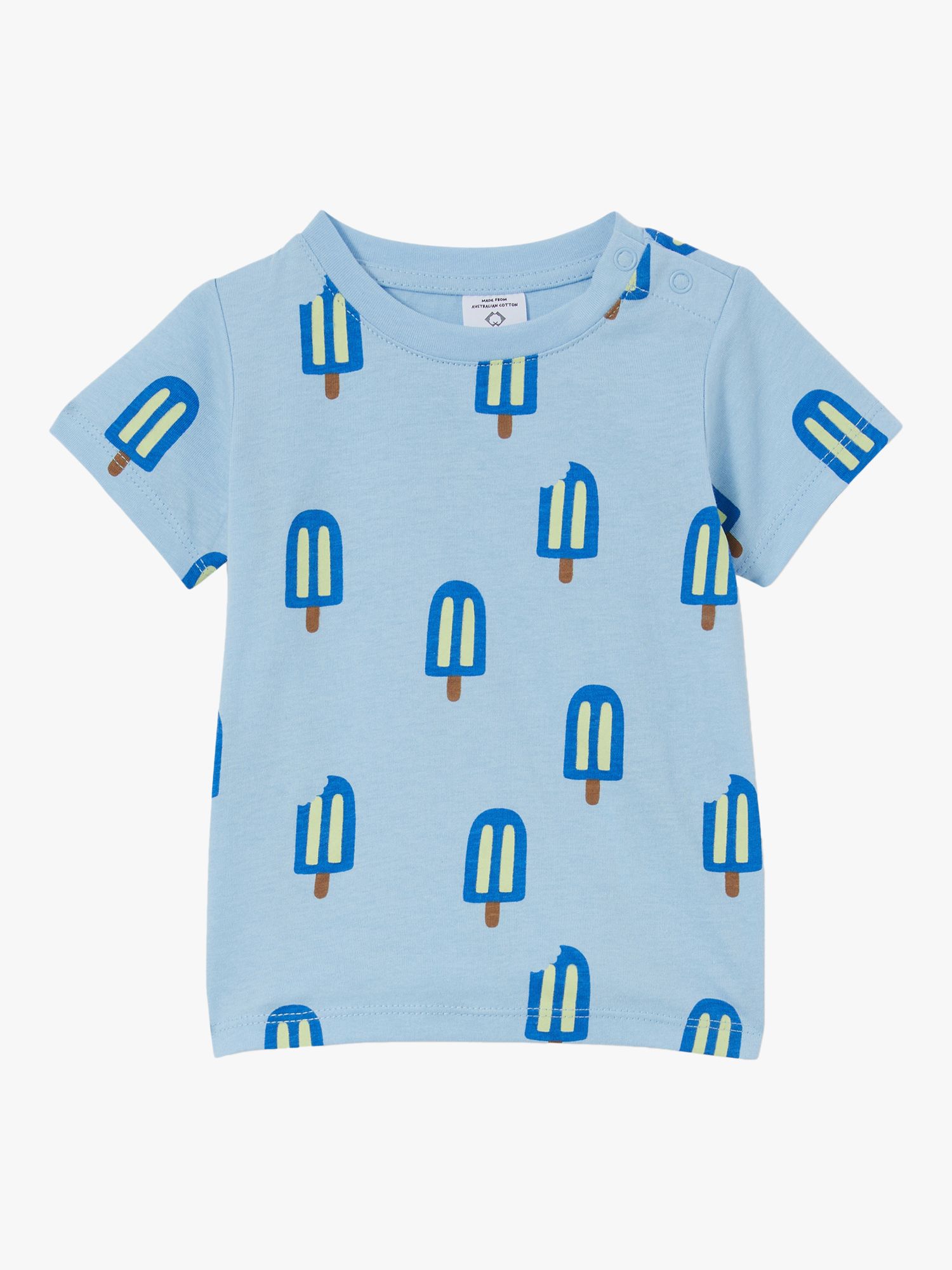Cotton On Baby Ice Lollies T-Shirt, Blue
