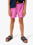 Cotton On Kids Solid Floral Swim Shorts, Pink