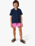 Cotton On Kids Solid Floral Swim Shorts, Pink