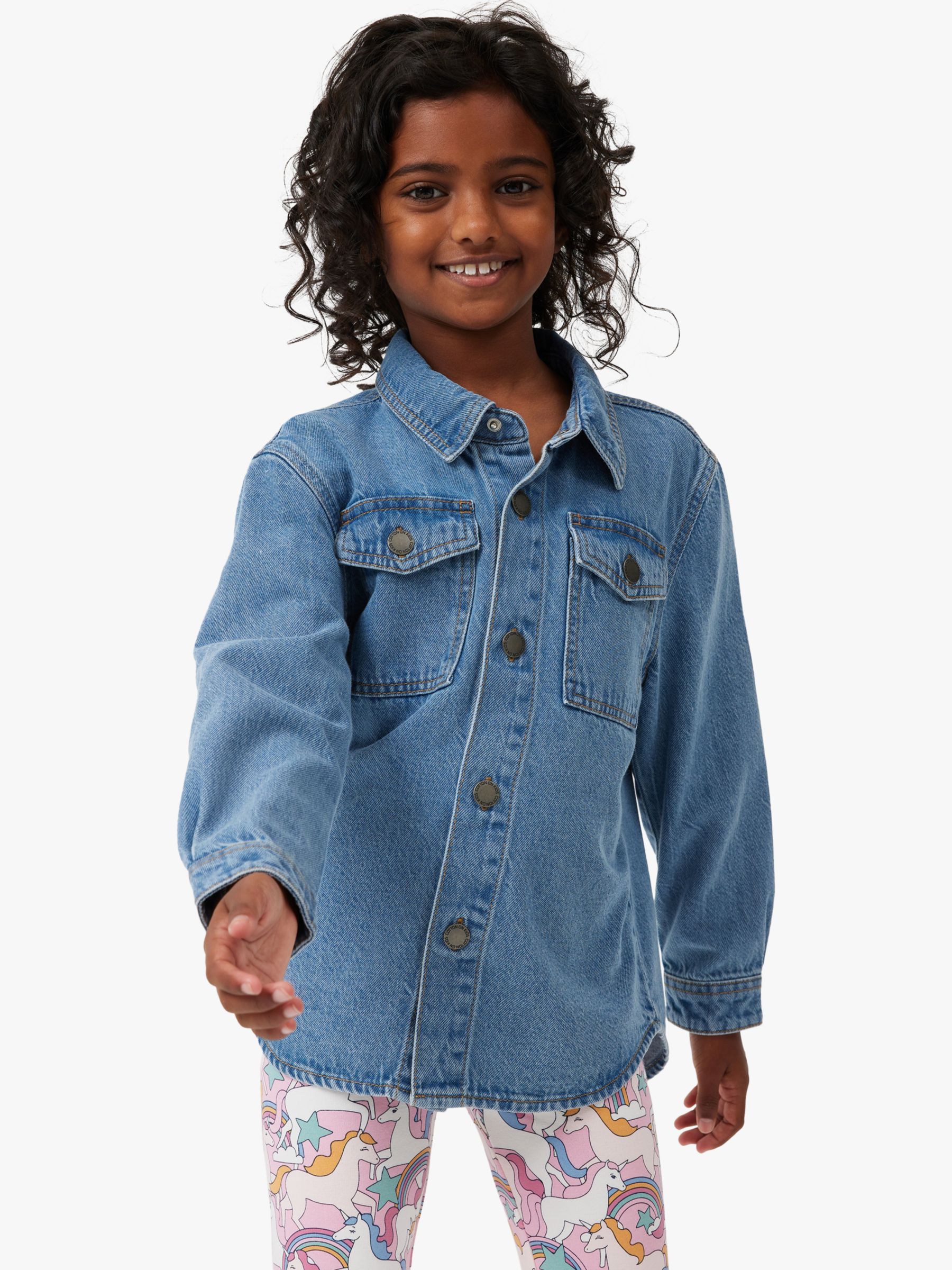 Cotton On Kids' Denim Jacket, Blue