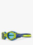 Speedo Biofuse Flexiseal Swimming Goggles, Blue/Green