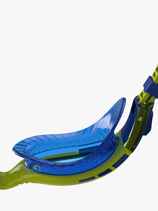 Speedo Biofuse Flexiseal Swimming Goggles, Blue/Green