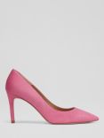 L.K.Bennett Floret Suede Stiletto Heel Court Shoes, Bright Pink