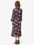 Noa Noa Liva Floral Midi Shirt Dress, Black/Purple